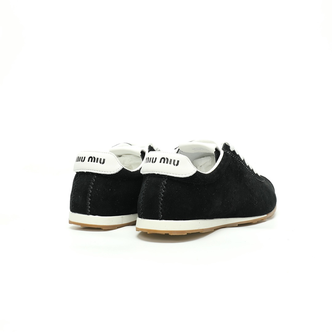 Miu Miu Plume Nappa Leather Sneakers 5E114E_054_F0009_F_005 - Image 6