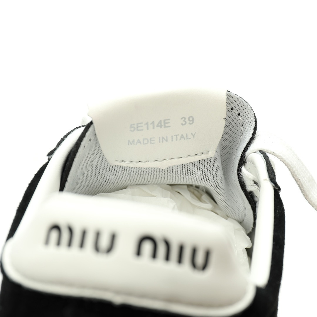 Miu Miu Plume Nappa Leather Sneakers 5E114E_054_F0009_F_005 - Image 7
