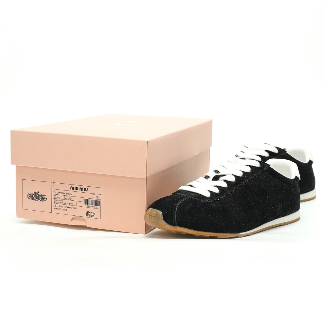 Miu Miu Plume Nappa Leather Sneakers 5E114E_054_F0009_F_005 - Image 9