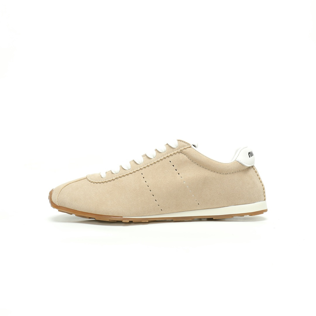 Miu Miu Plume Nappa Leather Sneakers 5E114E_054_FOF04_F_005