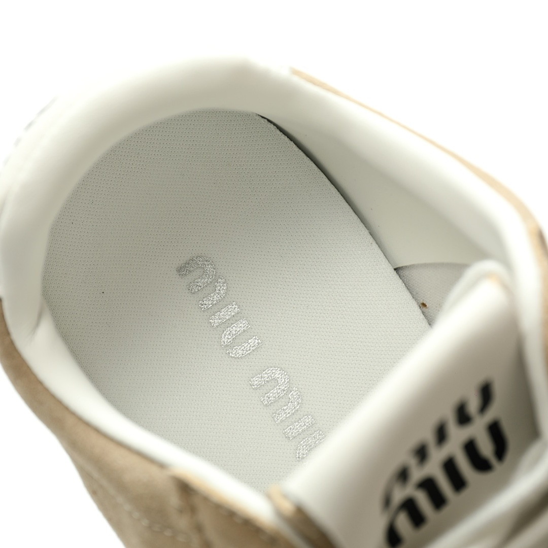 Miu Miu Plume Nappa Leather Sneakers 5E114E_054_FOF04_F_005 - Image 8