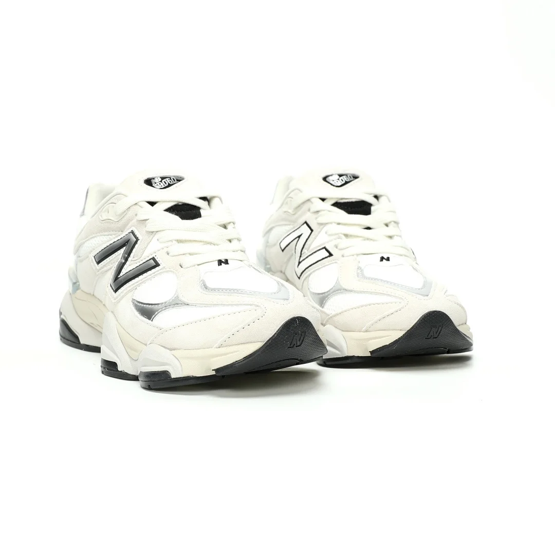 New Balance 9060 White Black Metallic Silver U9060ZWD - Image 5