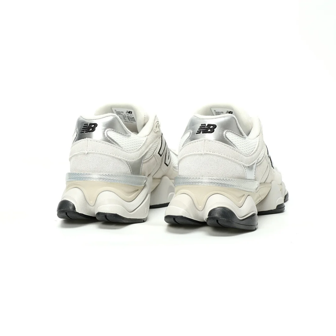 New Balance 9060 White Black Metallic Silver U9060ZWD - Image 6