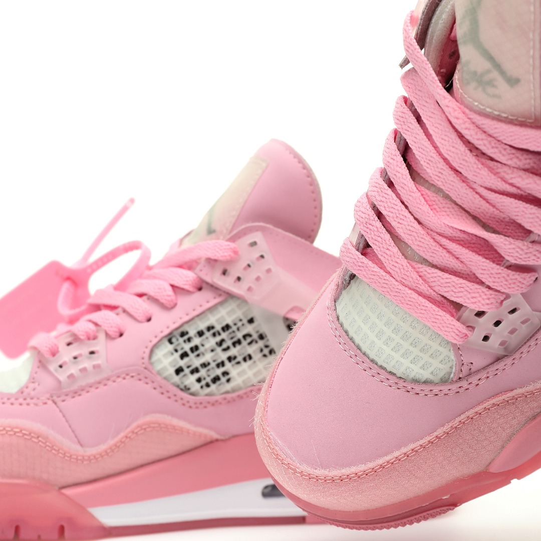 Nike Air Jordan 4 Retro Ice Pink AJ4 OW CV9388-105 - Image 8