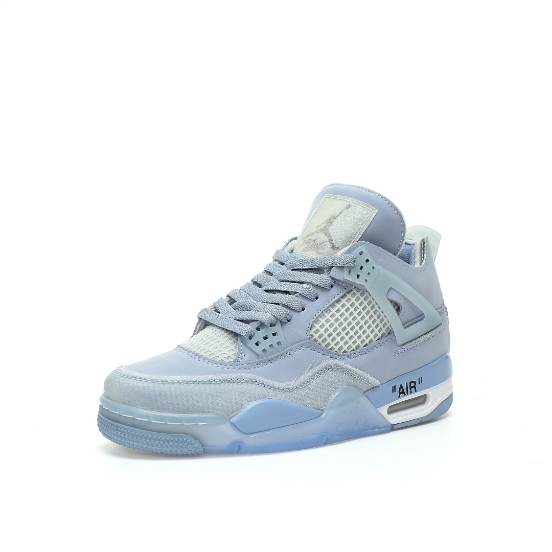Nike Air Jordan 4 Retro Light Blue Purple AJ4 OW CV9388-102 - Image 2