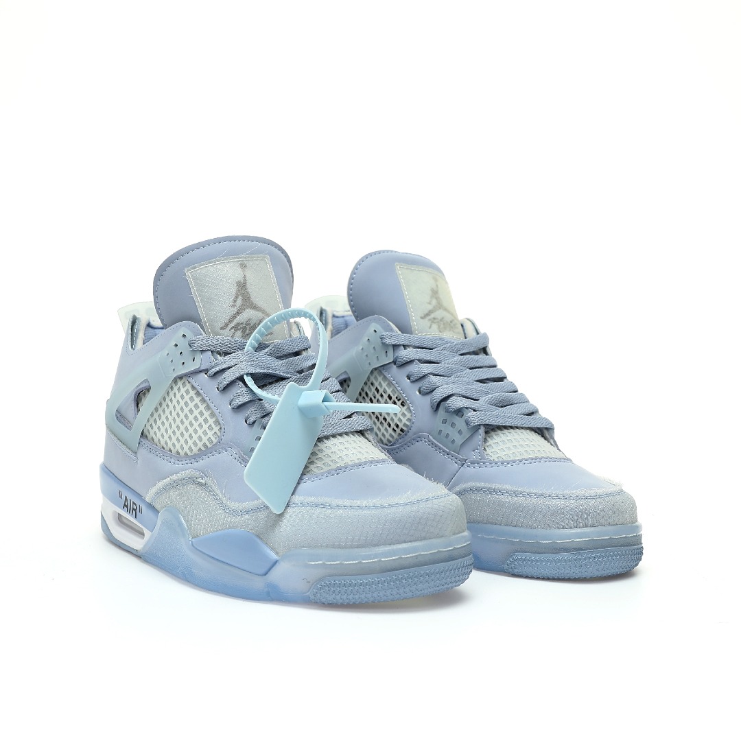 Nike Air Jordan 4 Retro Light Blue Purple AJ4 OW CV9388-102 - Image 6