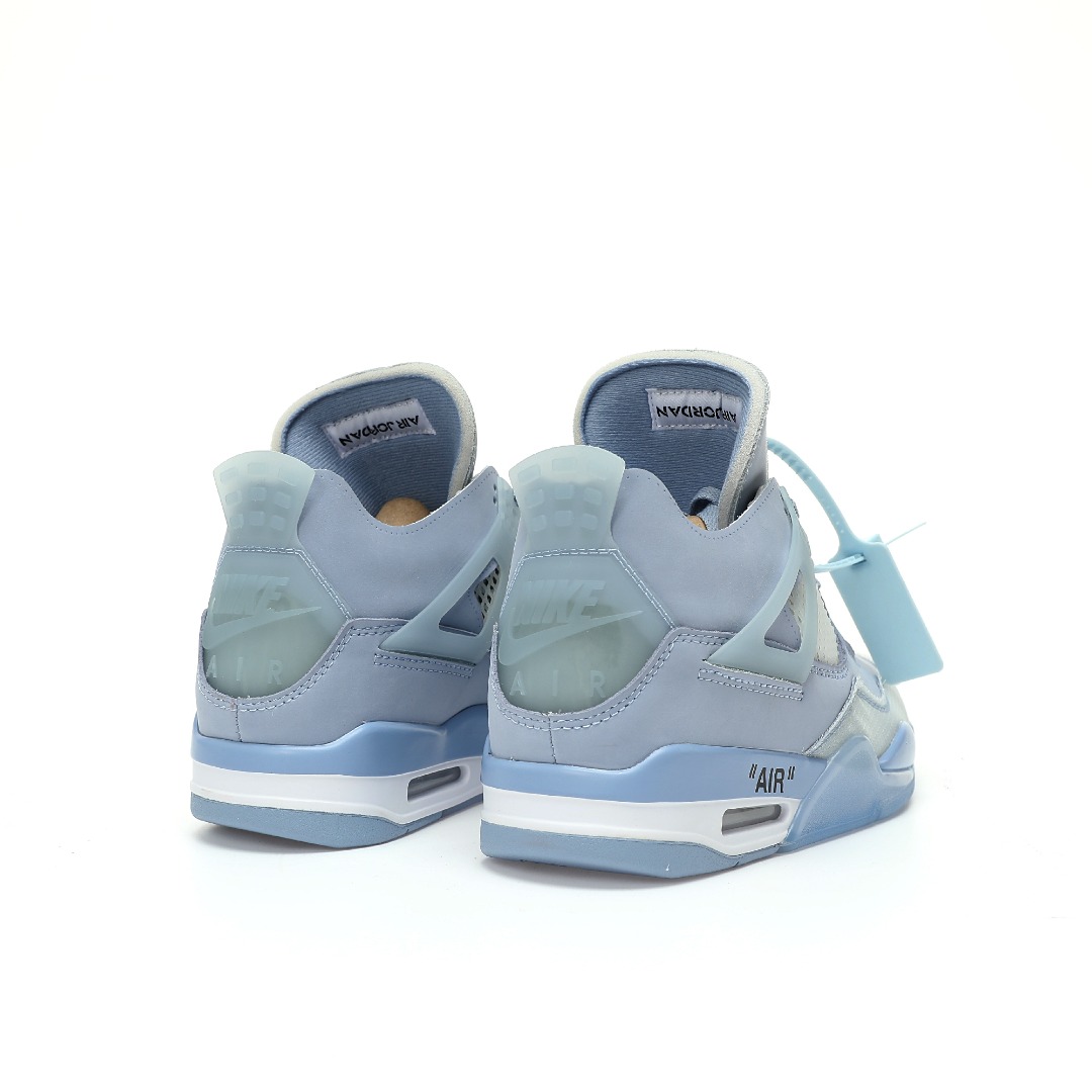Nike Air Jordan 4 Retro Light Blue Purple AJ4 OW CV9388-102 - Image 7