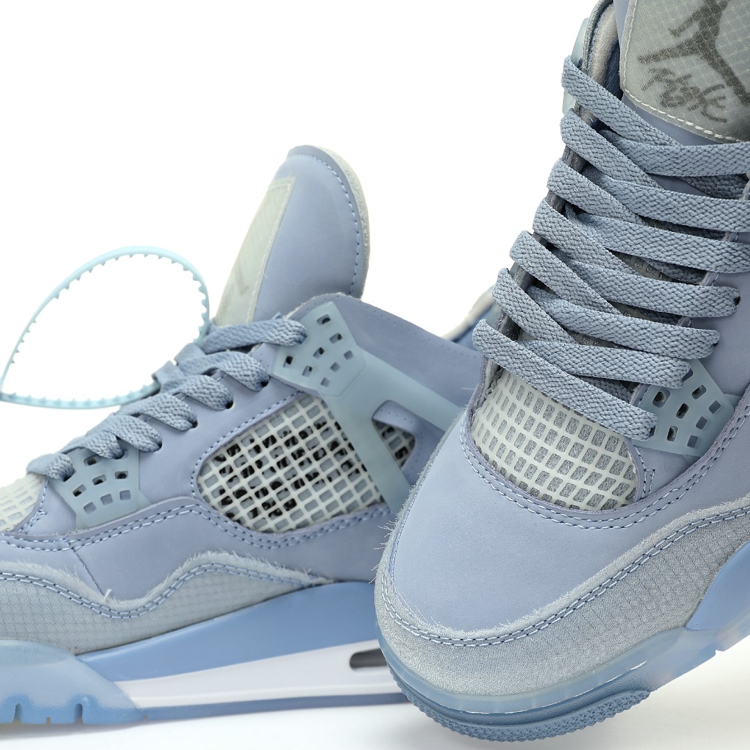 Nike Air Jordan 4 Retro Light Blue Purple AJ4 OW CV9388-102 - Image 8