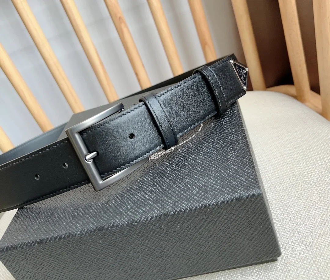PRADA Belts Calfskin Leather (Black) 3.5cm Width 180202607050752 - Image 7