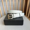 PRADA Belts Calfskin Leather (White) 3.5cm Width 180202607050757