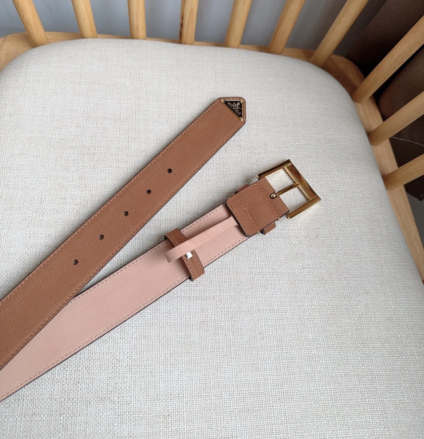 PRADA Belts Grained Leather (Brown) 3.5cm Width 180202607050717 - Image 6