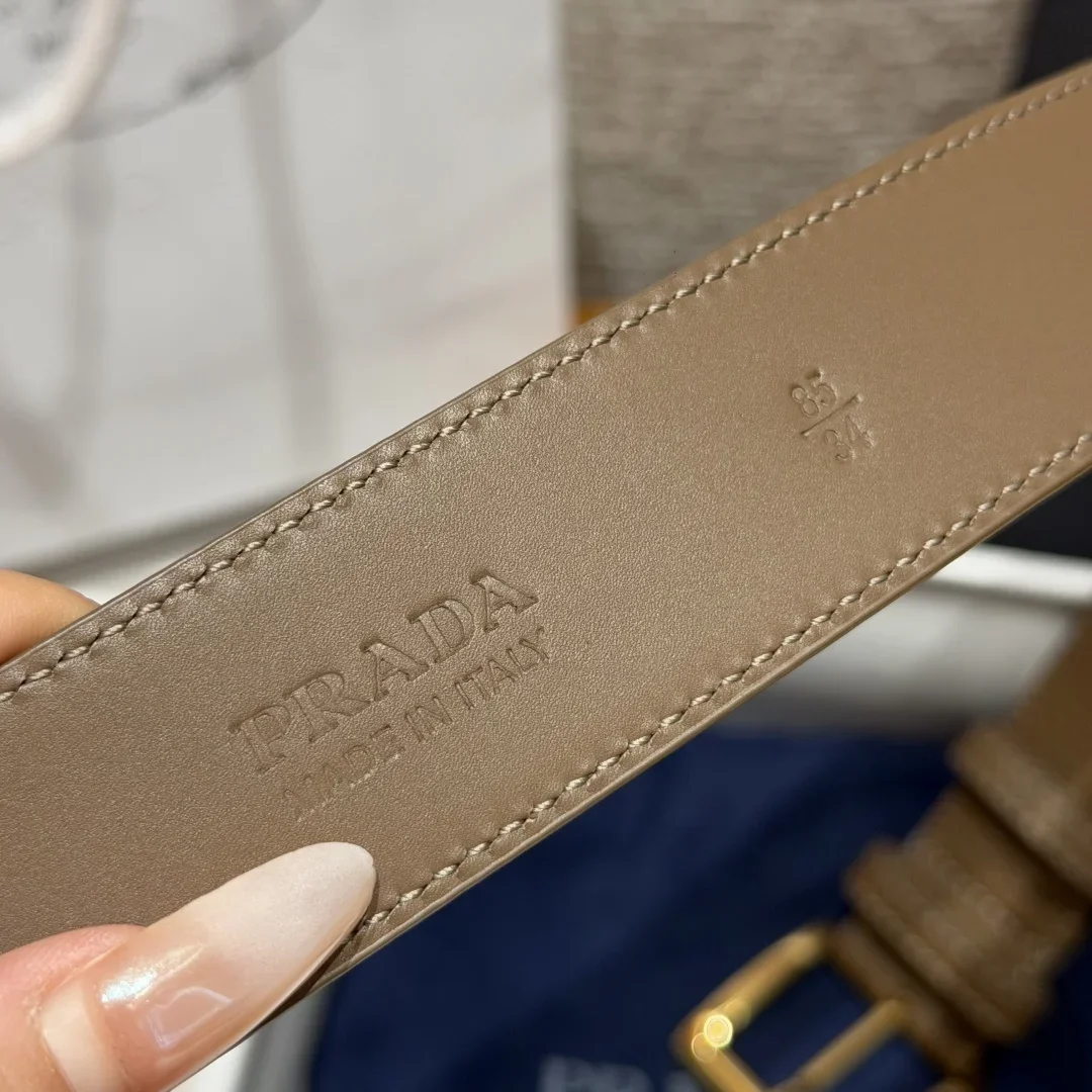 PRADA Belts Leather (Brown) 3.3cm Width 180202607050725 - Image 8