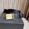 PRADA Belts Nylon Saffiano Leather (Black) 3.5cm Width 170202607050729