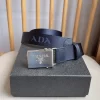 PRADA Belts Nylon Saffiano Leather (Navy) 3.5cm Width 170202607050731