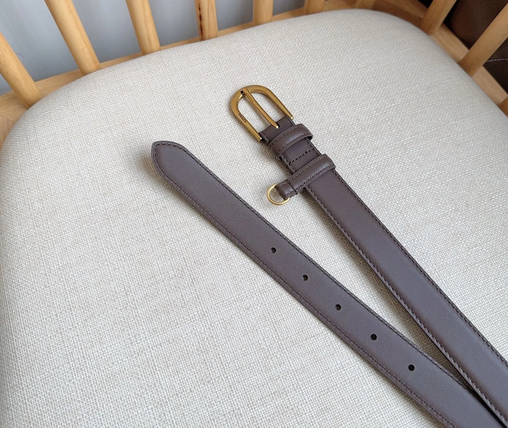 PRADA Belts Smooth Leather (Brown) 2.5cm Width 180202607050753 - Image 6