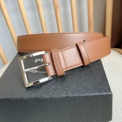 Alternative view of PRADA Belts Smooth Leather (Brown) 3.5cm Width 180202607050755