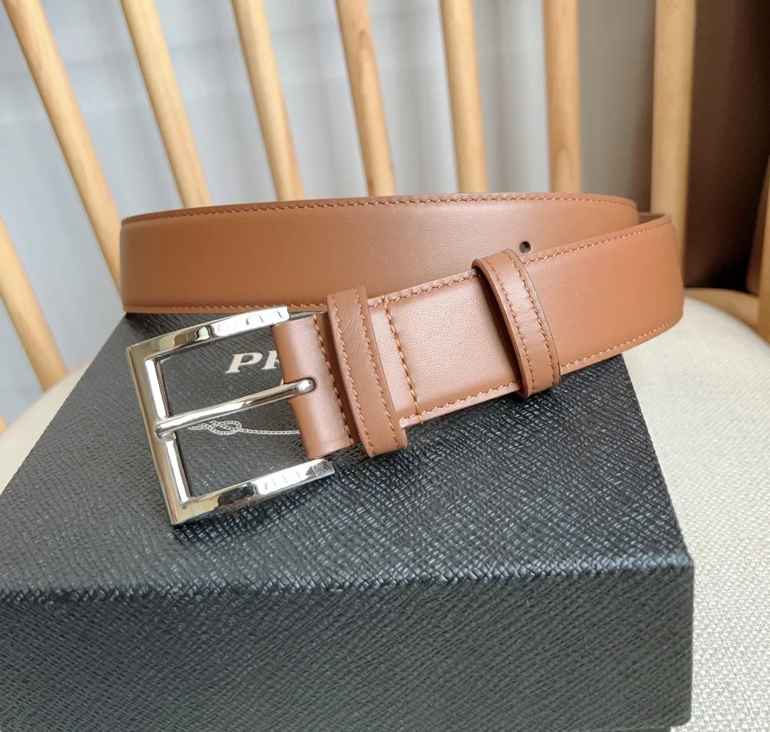 PRADA Belts Smooth Leather (Brown) 3.5cm Width 180202607050755 - Image 2