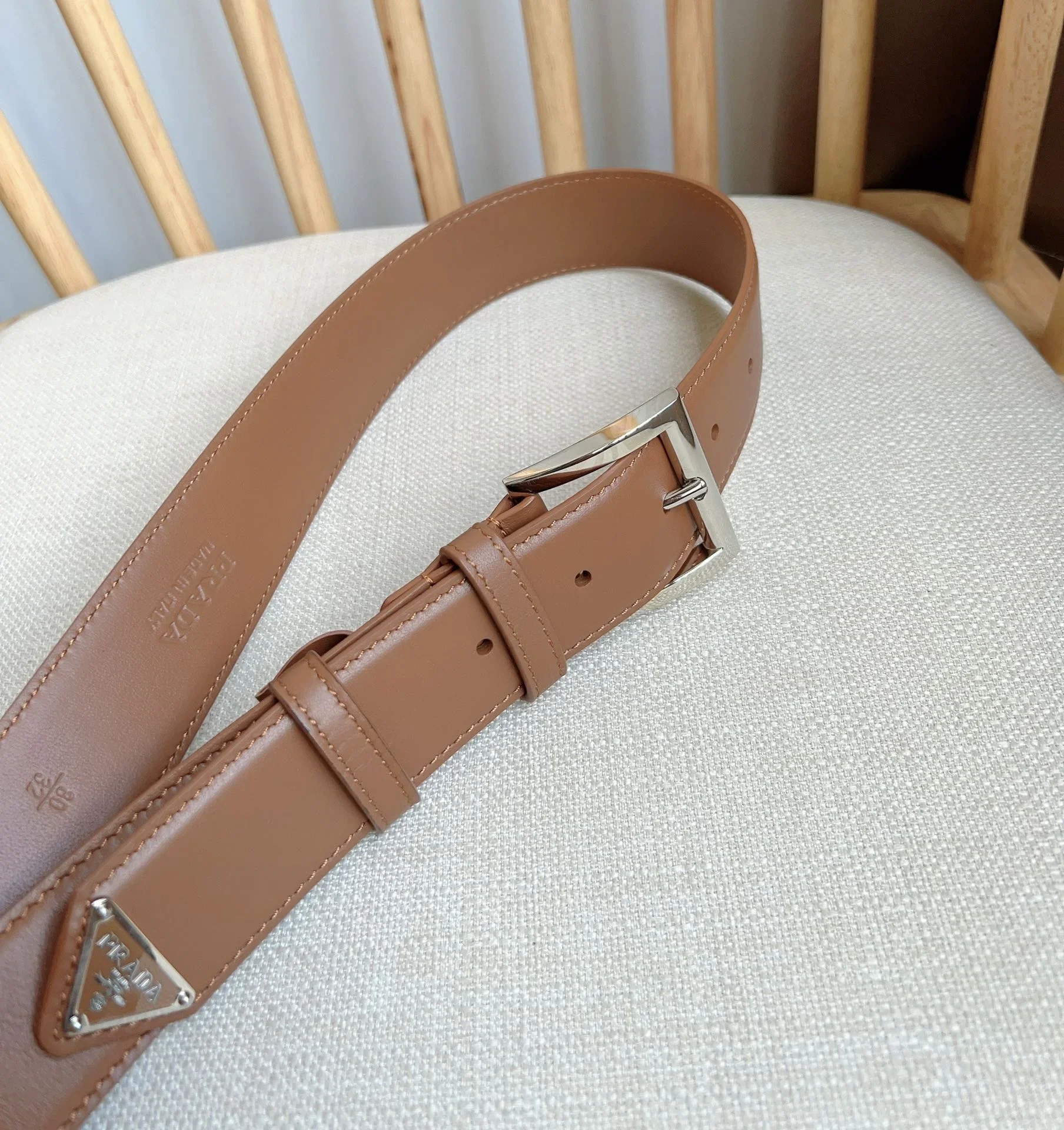 PRADA Belts Smooth Leather (Brown) 3.5cm Width 180202607050755 - Image 8