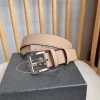 PRADA Belts Togo Leather (Beige) 3.5cm Width 180202607050721