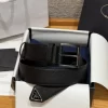 PRADA Belts Togo Leather (Black) 3.3cm Width 180202607050722