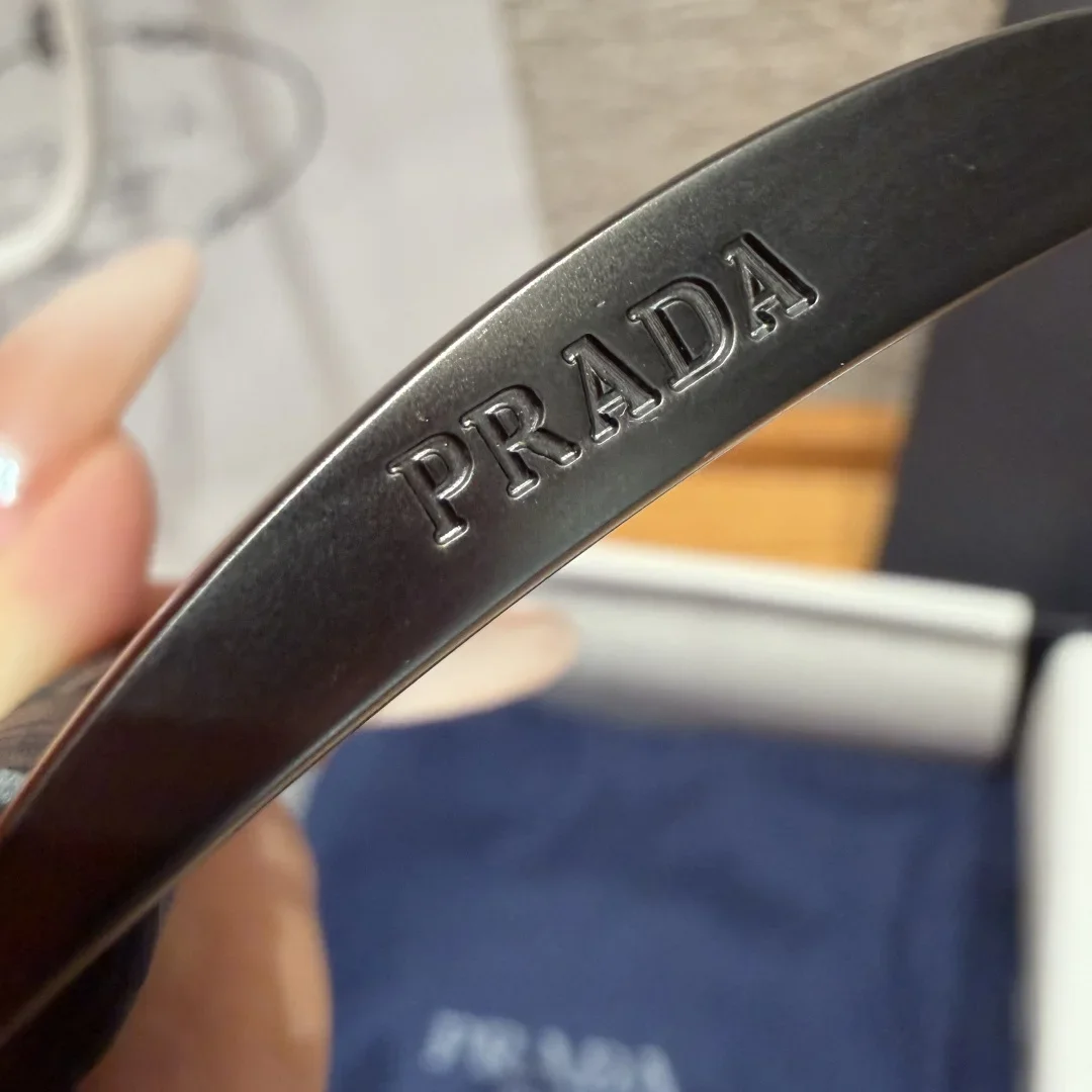 PRADA Belts Togo Leather (Black) 3.3cm Width 180202607050722 - Image 6