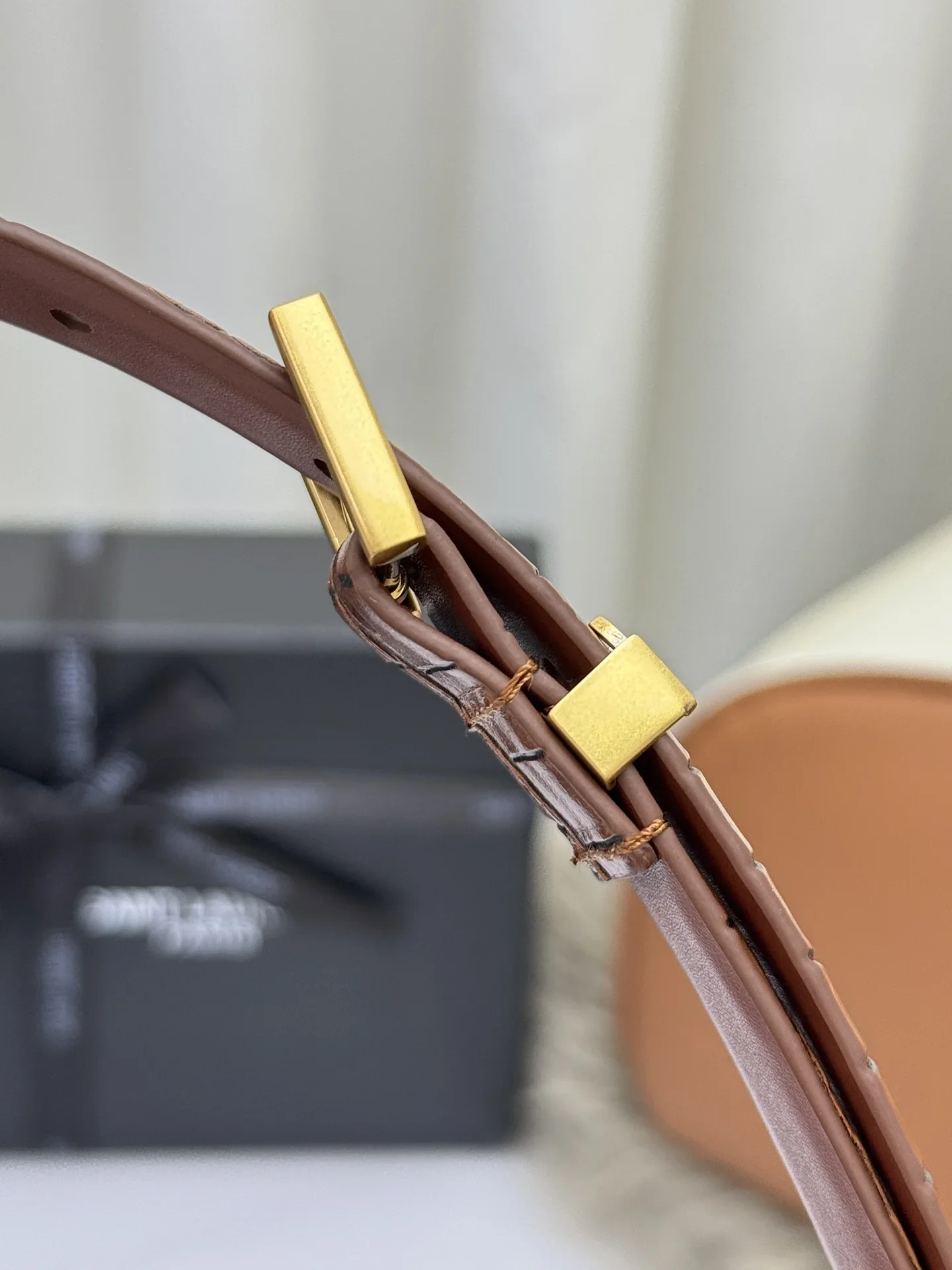 SAINT LAURENT Belts Crocodile Leather (Brown) 2.0cm Width 170202607050766 - Image 6