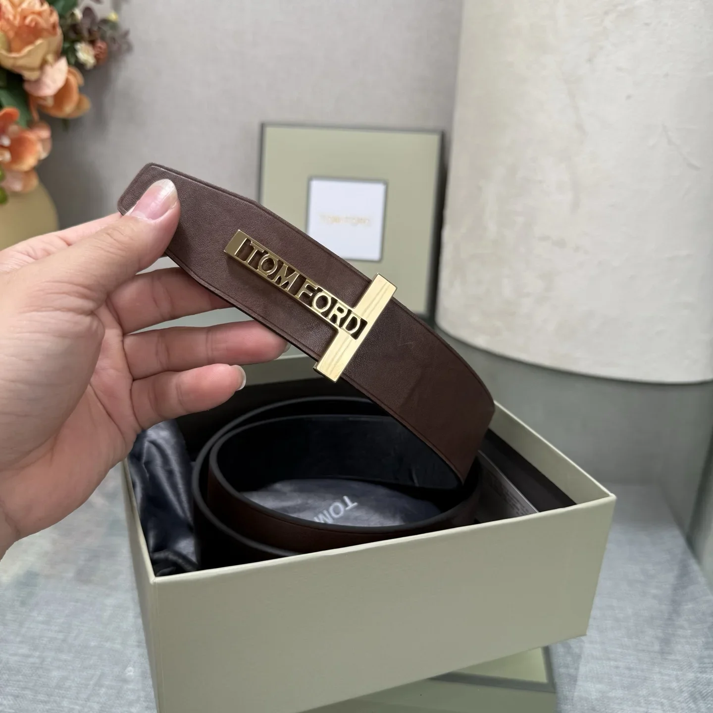 TOM FORD Belts Calf Leather 170202607050783 - Image 8