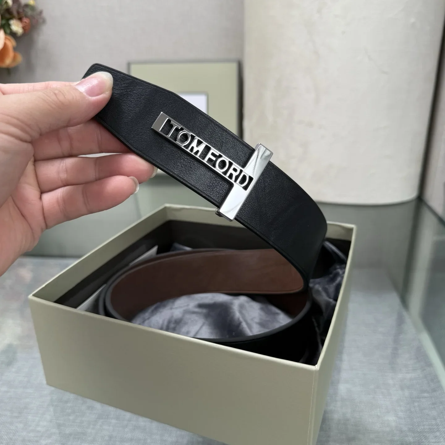 TOM FORD Belts Calf Leather 170202607050784 - Image 8