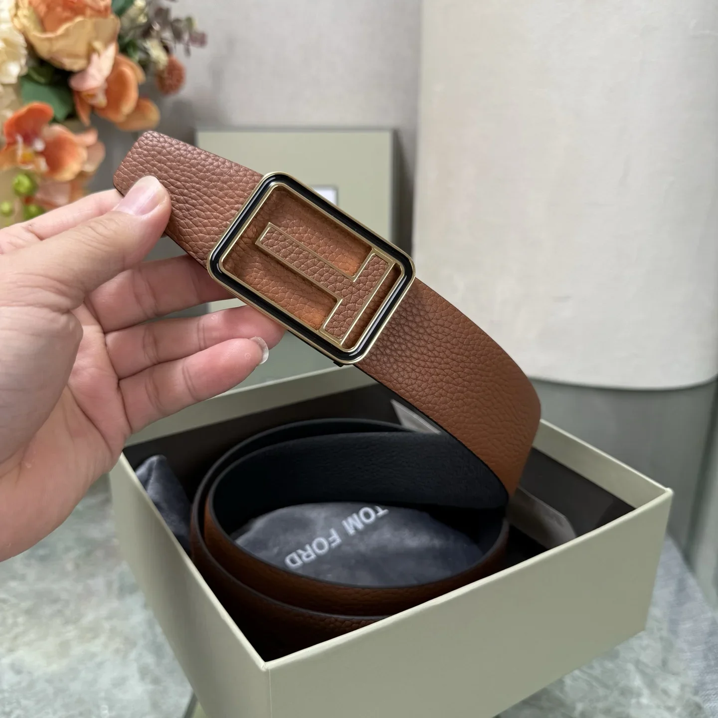 TOM FORD Belts Calf Leather 170202607050802 - Image 4