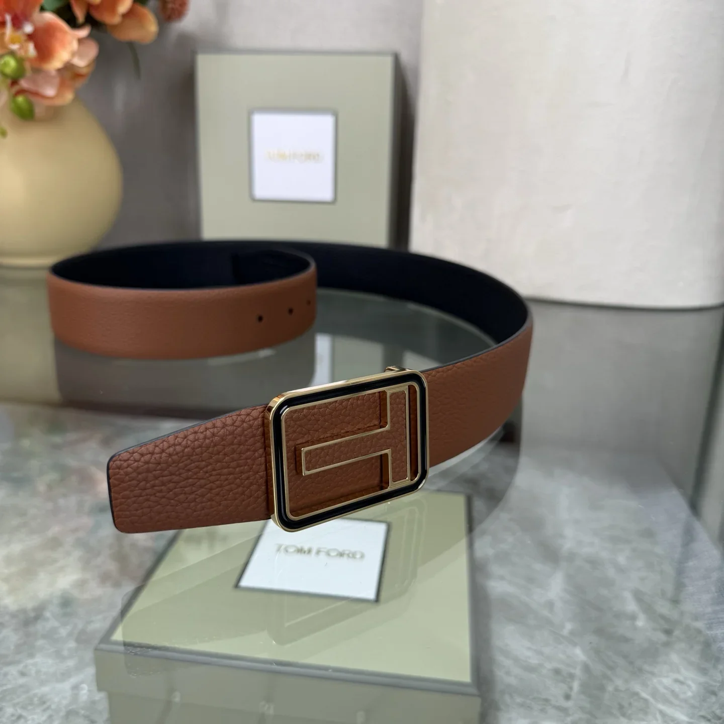 TOM FORD Belts Calf Leather 170202607050802 - Image 9