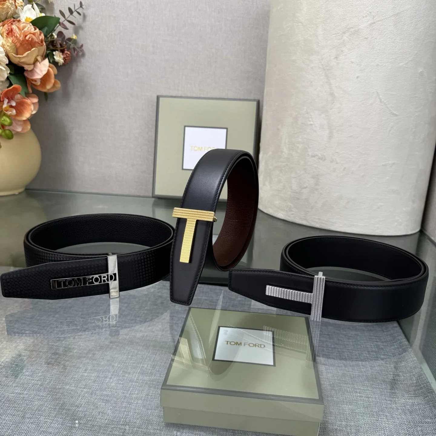 TOM FORD Belts Calf Leather 170202607050803