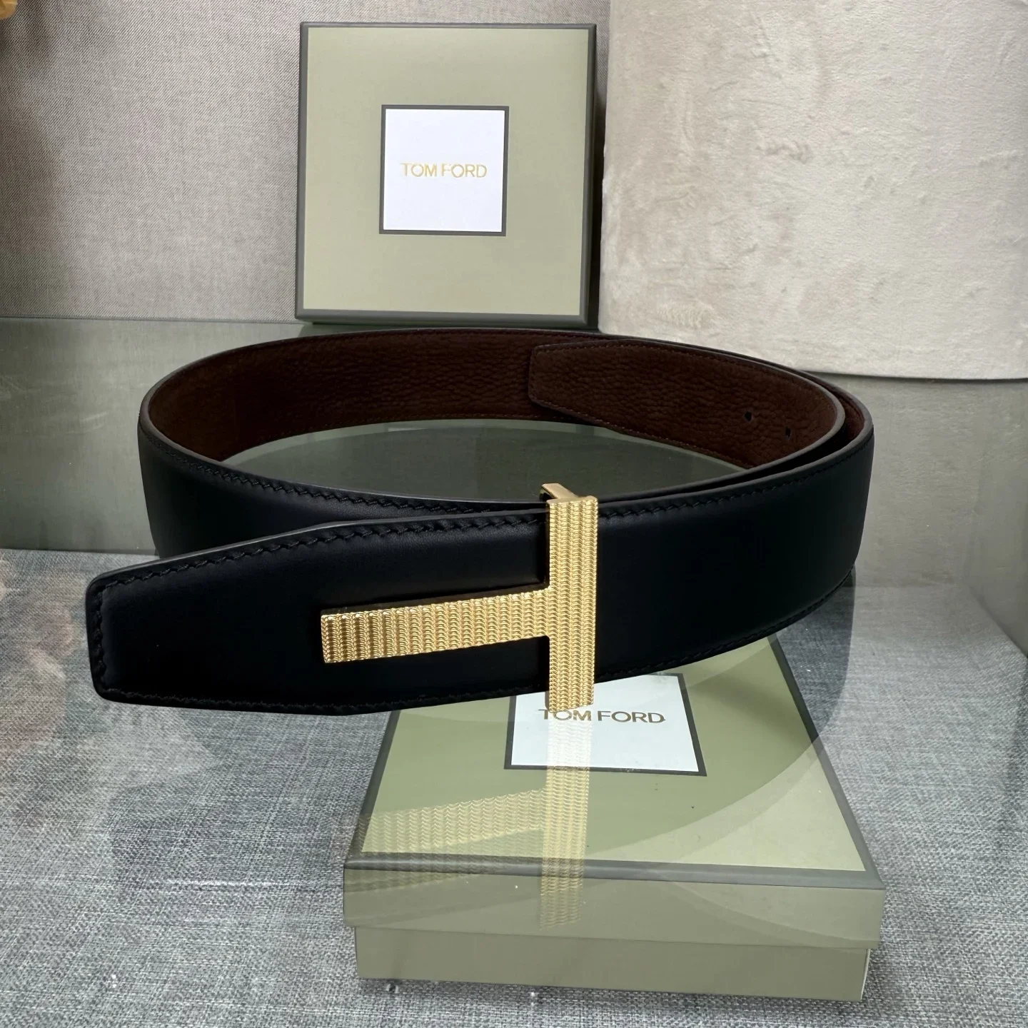 TOM FORD Belts Calf Leather 170202607050804 - Image 2