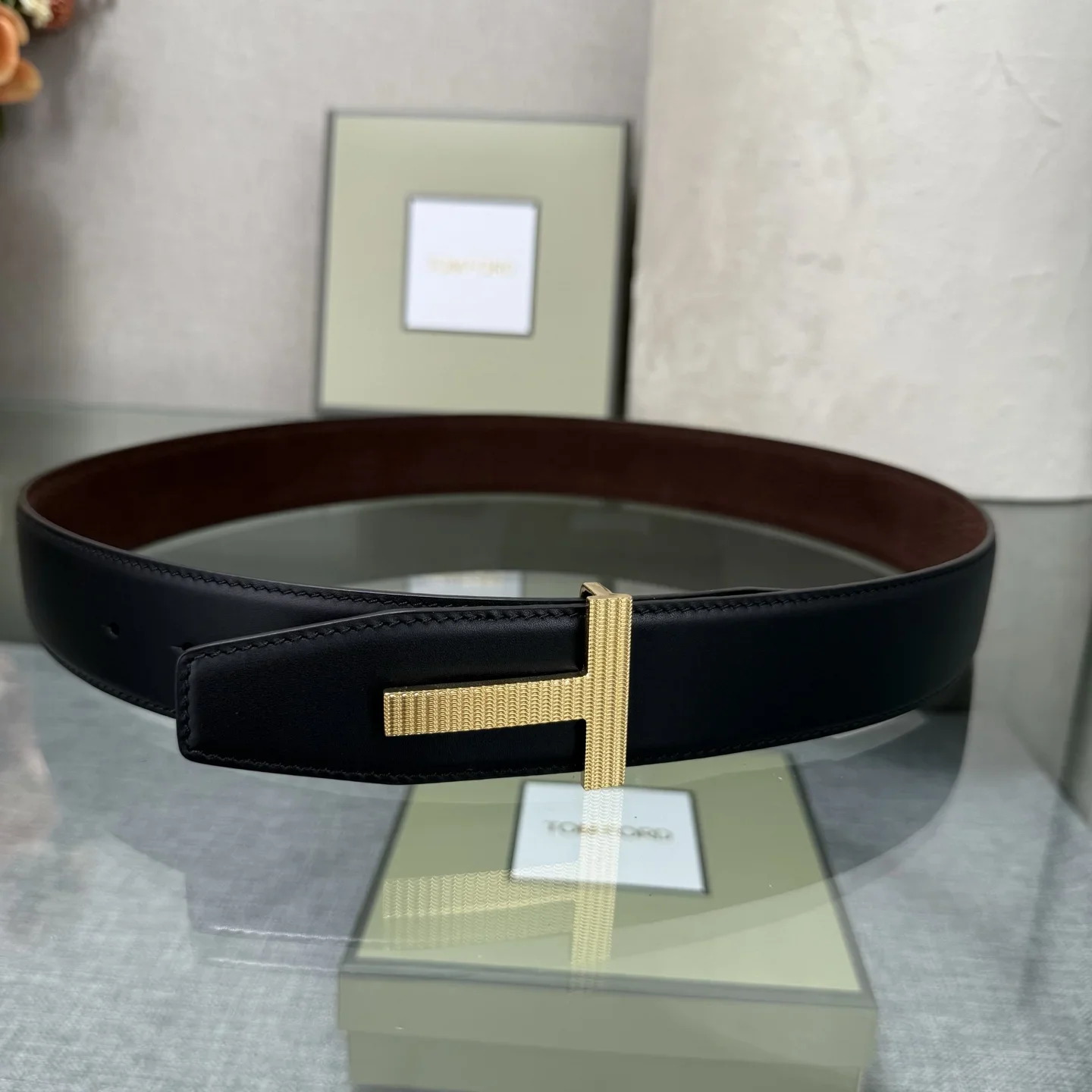 TOM FORD Belts Calf Leather 170202607050804 - Image 3