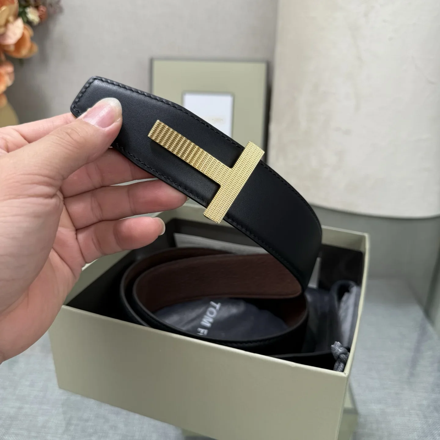 TOM FORD Belts Calf Leather 170202607050804 - Image 8