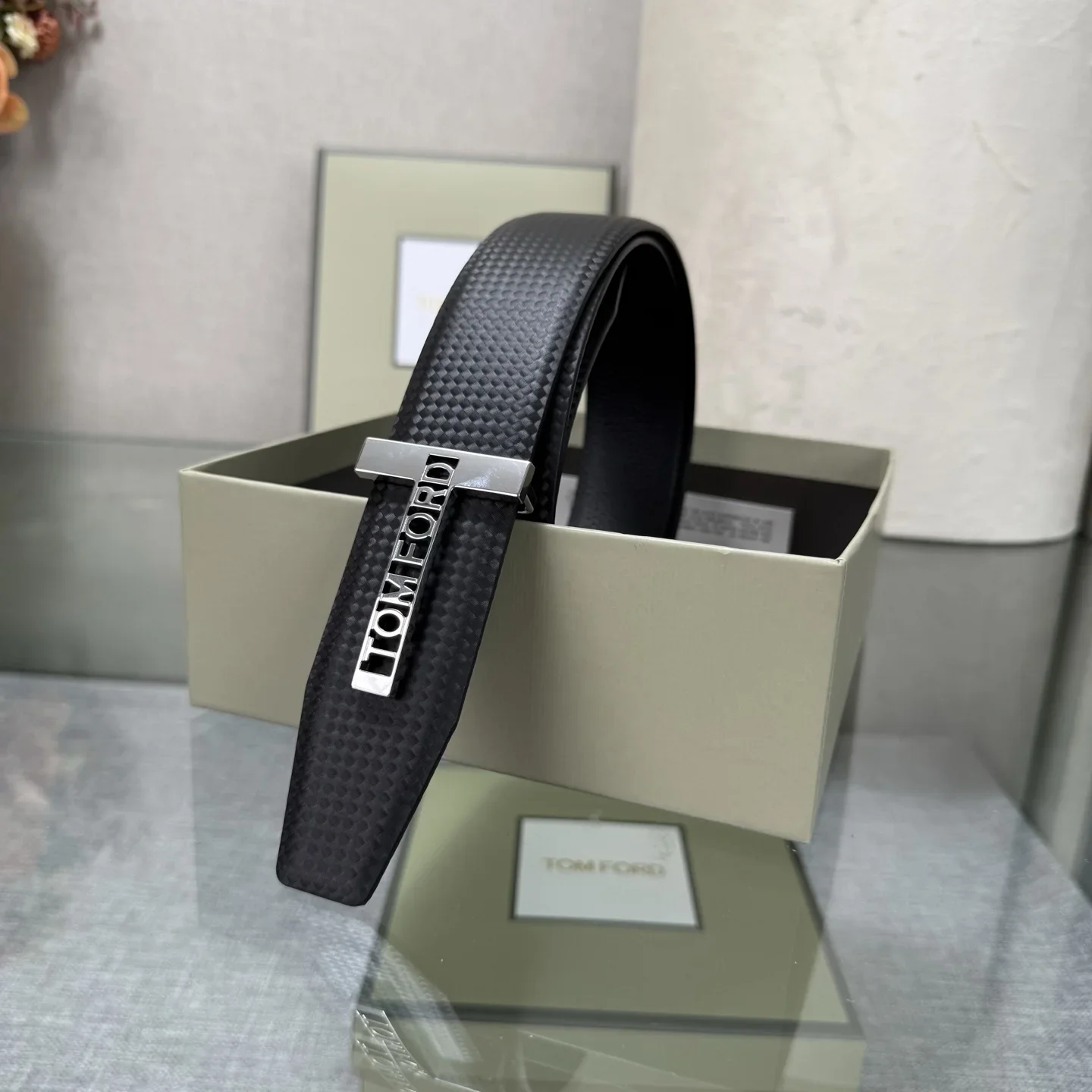 TOM FORD Belts Calf Leather (Black) 170202607050769 - Image 4