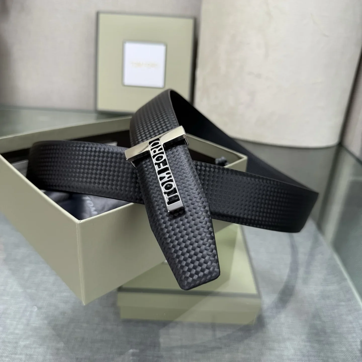 TOM FORD Belts Calf Leather (Black) 170202607050769 - Image 5