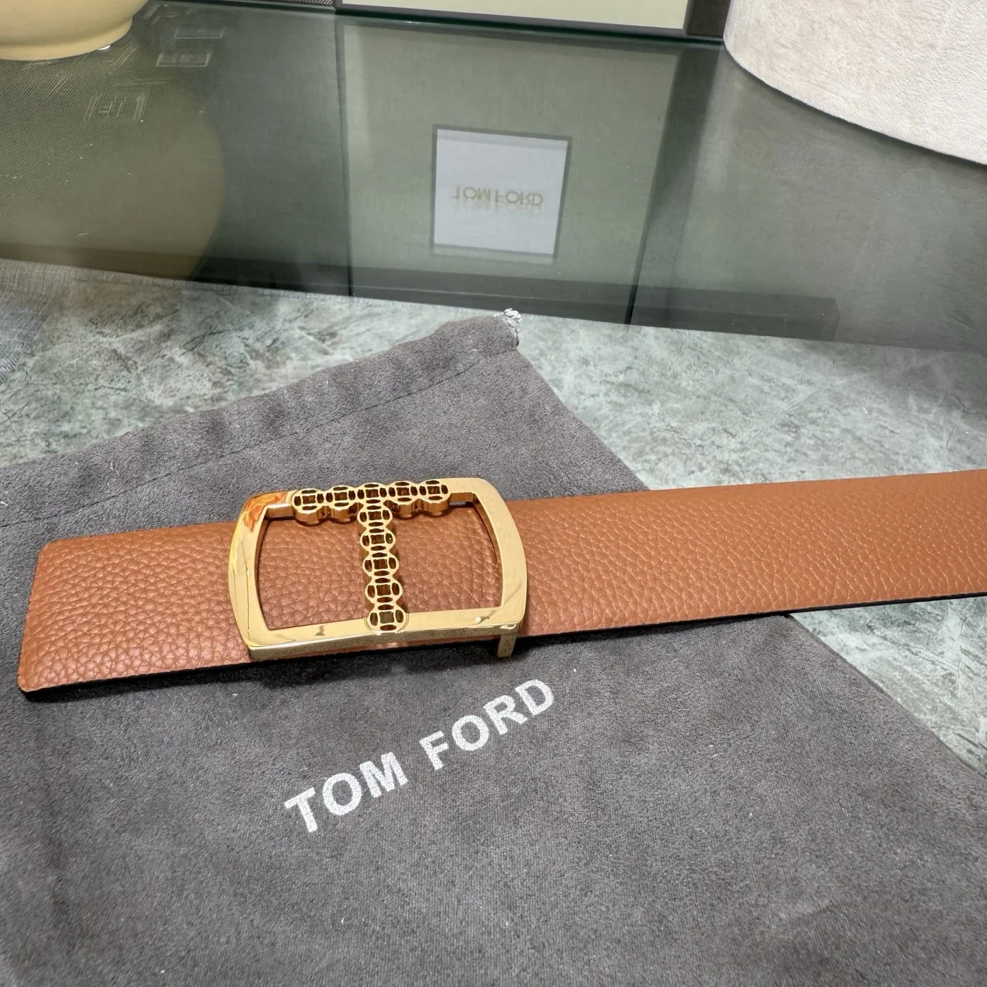TOM FORD Belts Calfskin Leather 170202607050780 - Image 3