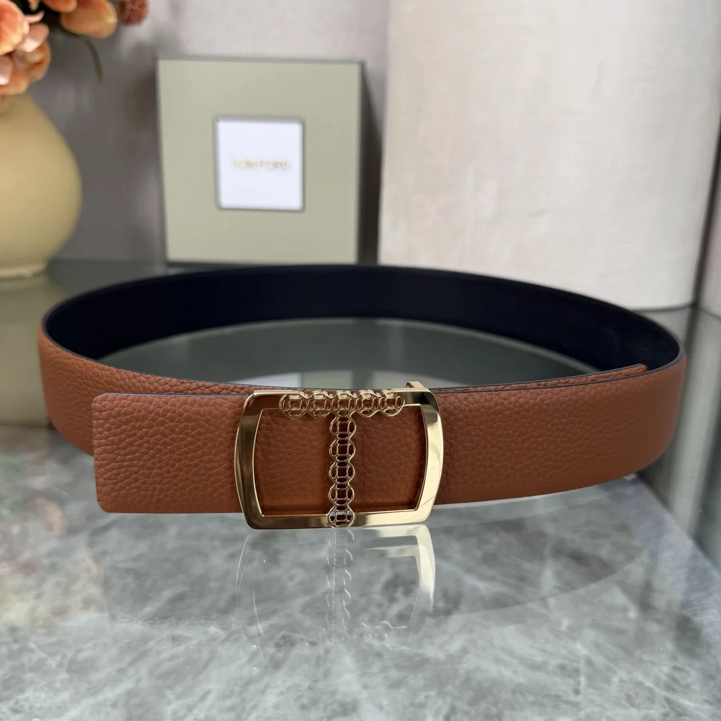 TOM FORD Belts Calfskin Leather 170202607050780 - Image 4