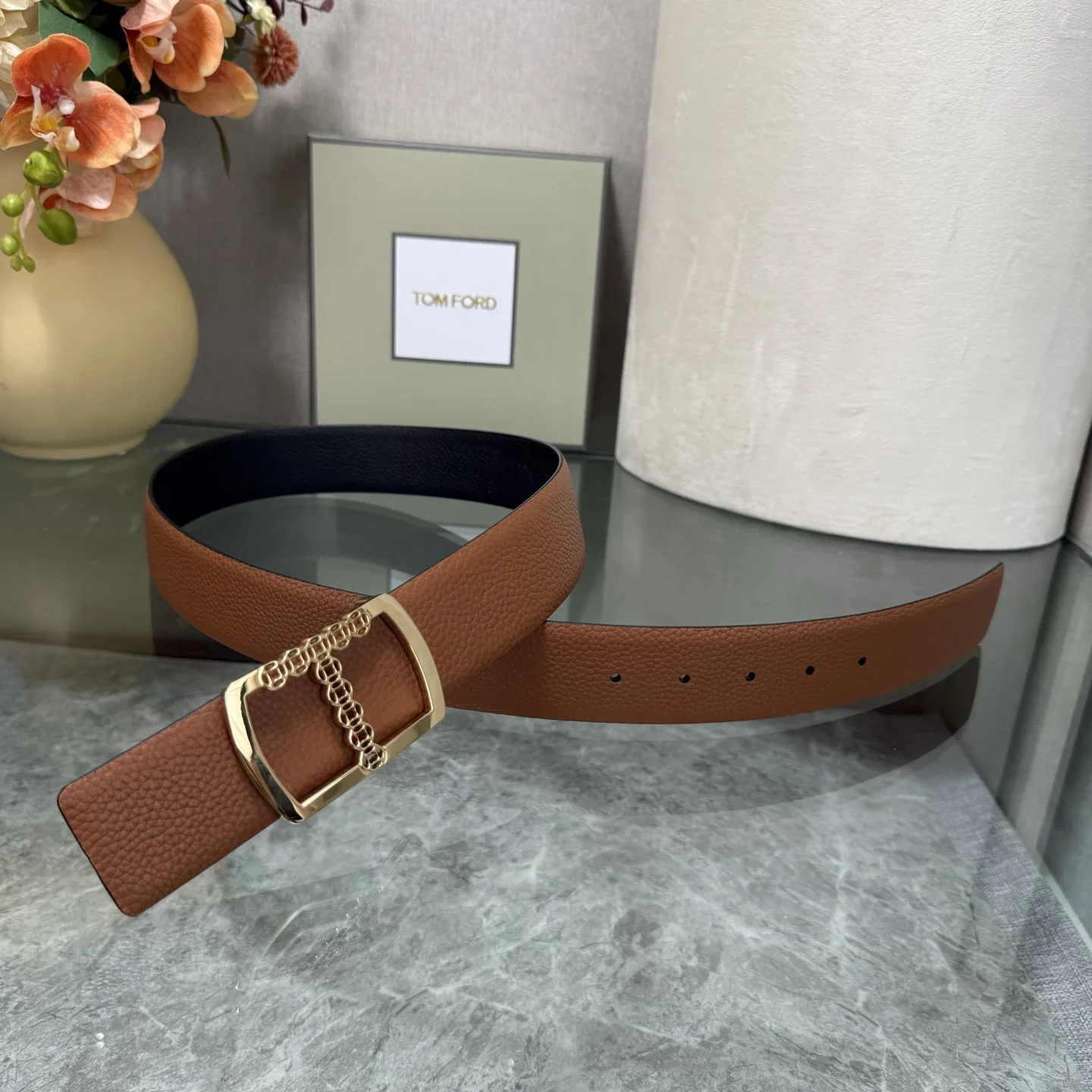 TOM FORD Belts Calfskin Leather 170202607050780 - Image 5