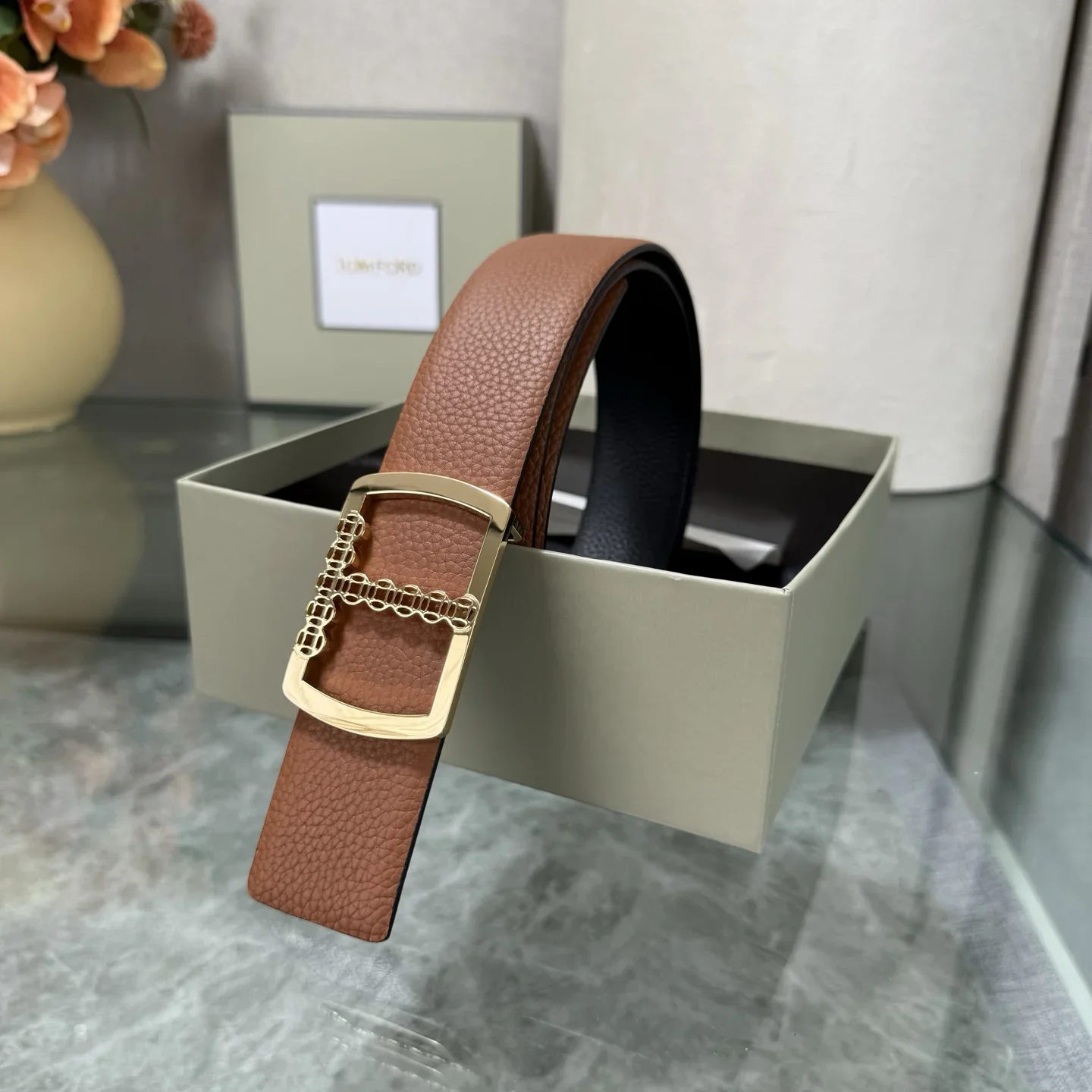 TOM FORD Belts Calfskin Leather 170202607050780 - Image 7