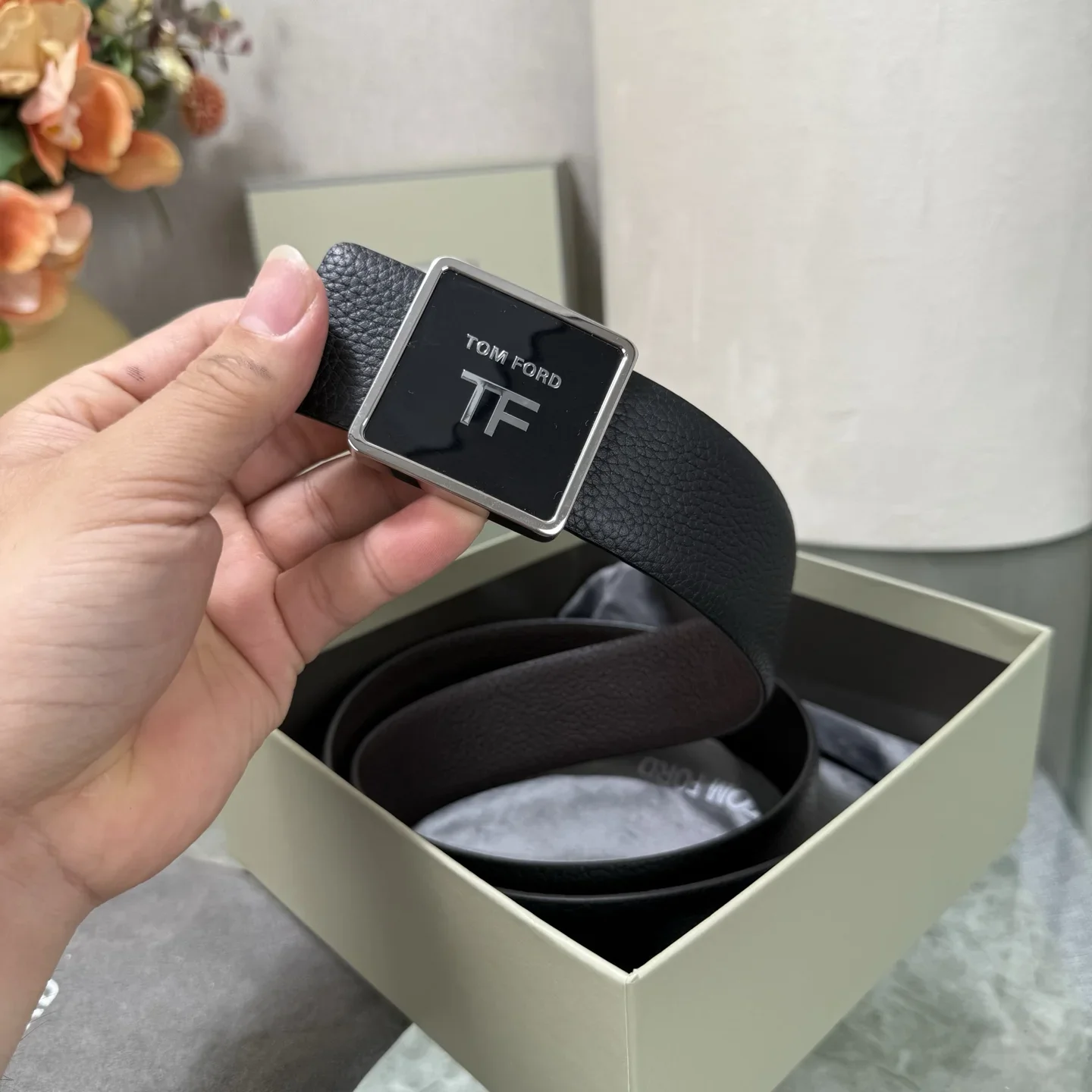 TOM FORD Belts Calfskin Leather 170202607050792 - Image 7