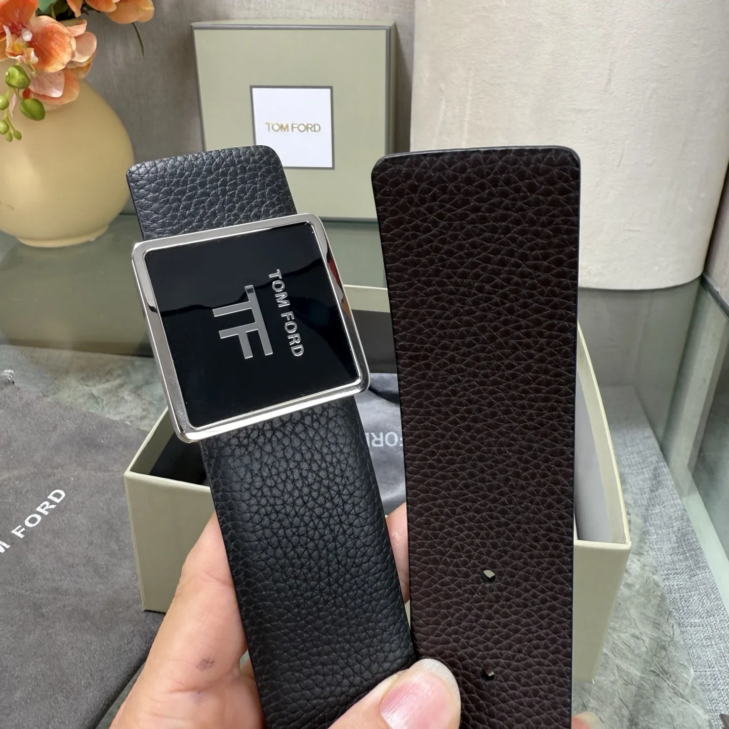 TOM FORD Belts Calfskin Leather 170202607050792 - Image 8
