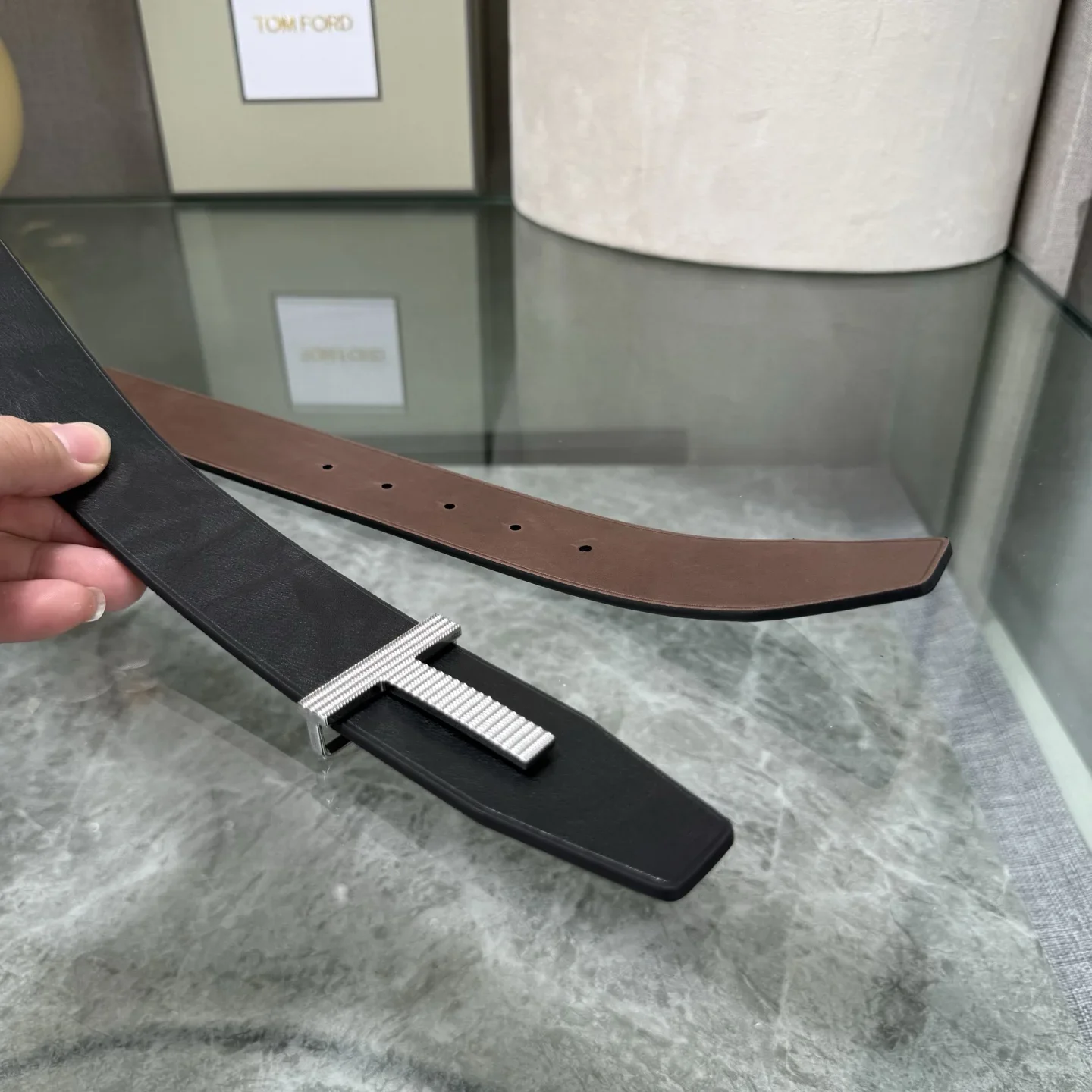 TOM FORD Belts Calfskin Leather 180202607050785 - Image 7