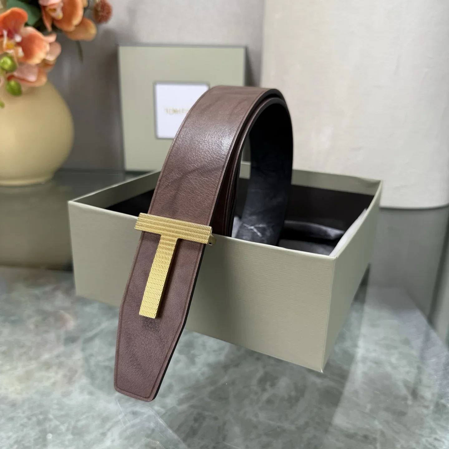 TOM FORD Belts Calfskin Leather 180202607050786 - Image 6