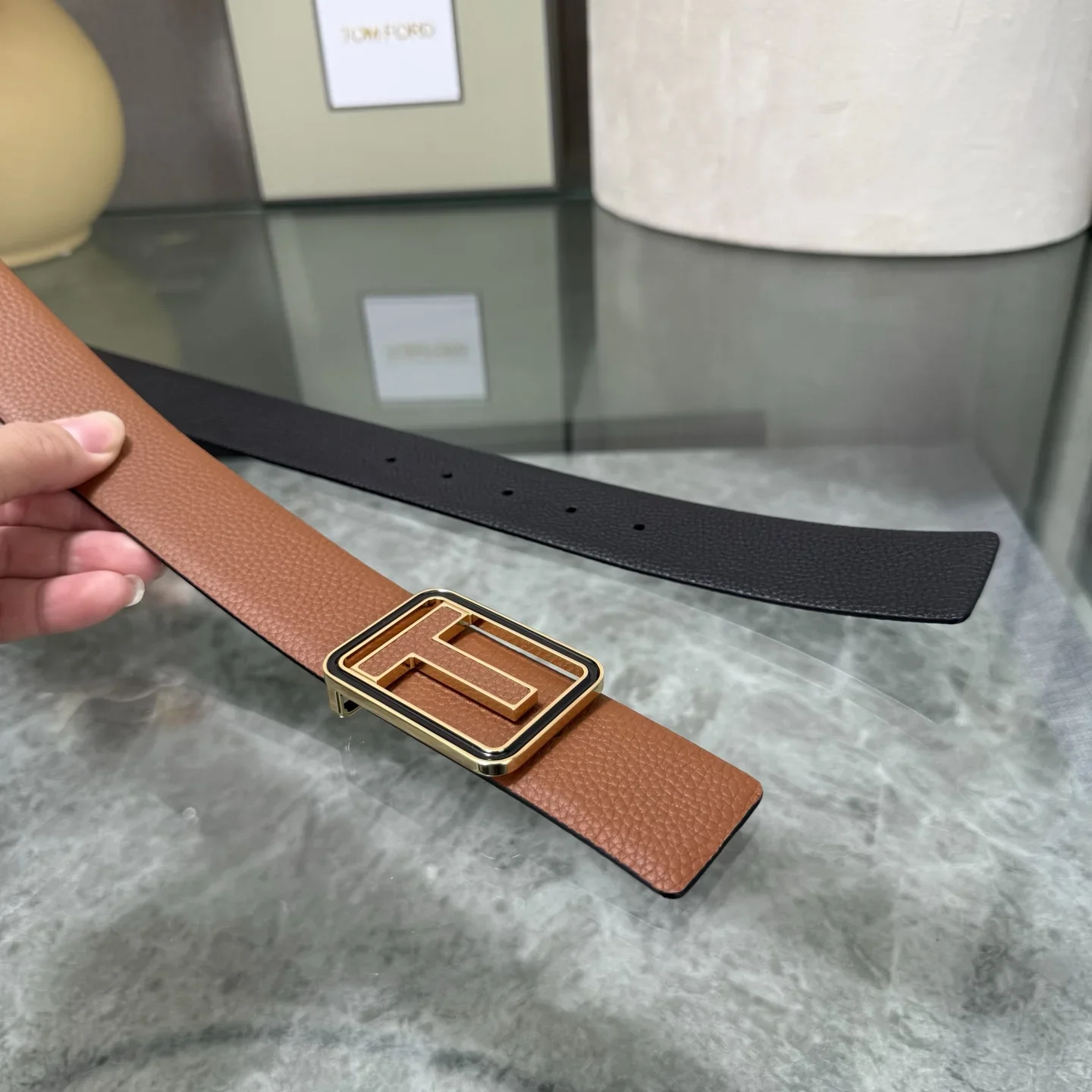 TOM FORD Belts Cowhide Leather 170202607050776 - Image 4