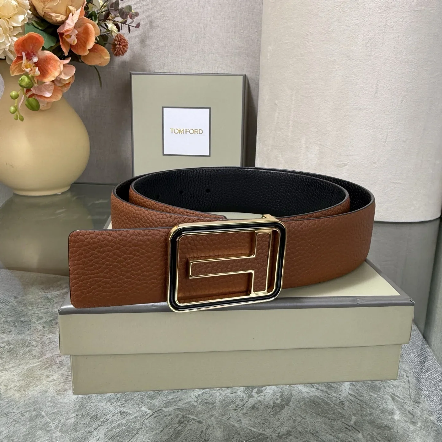 TOM FORD Belts Cowhide Leather 170202607050776 - Image 5