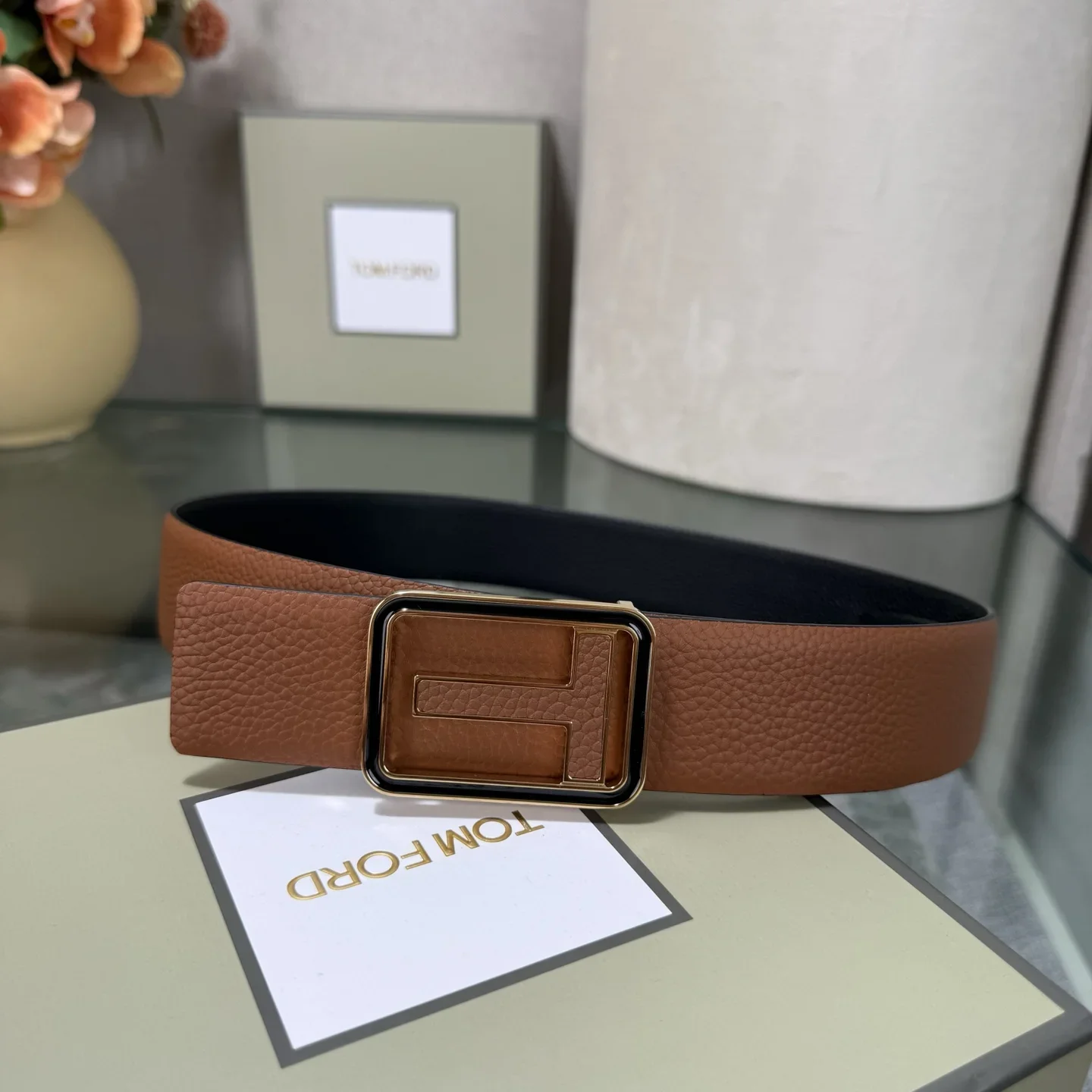 TOM FORD Belts Cowhide Leather 170202607050776 - Image 6