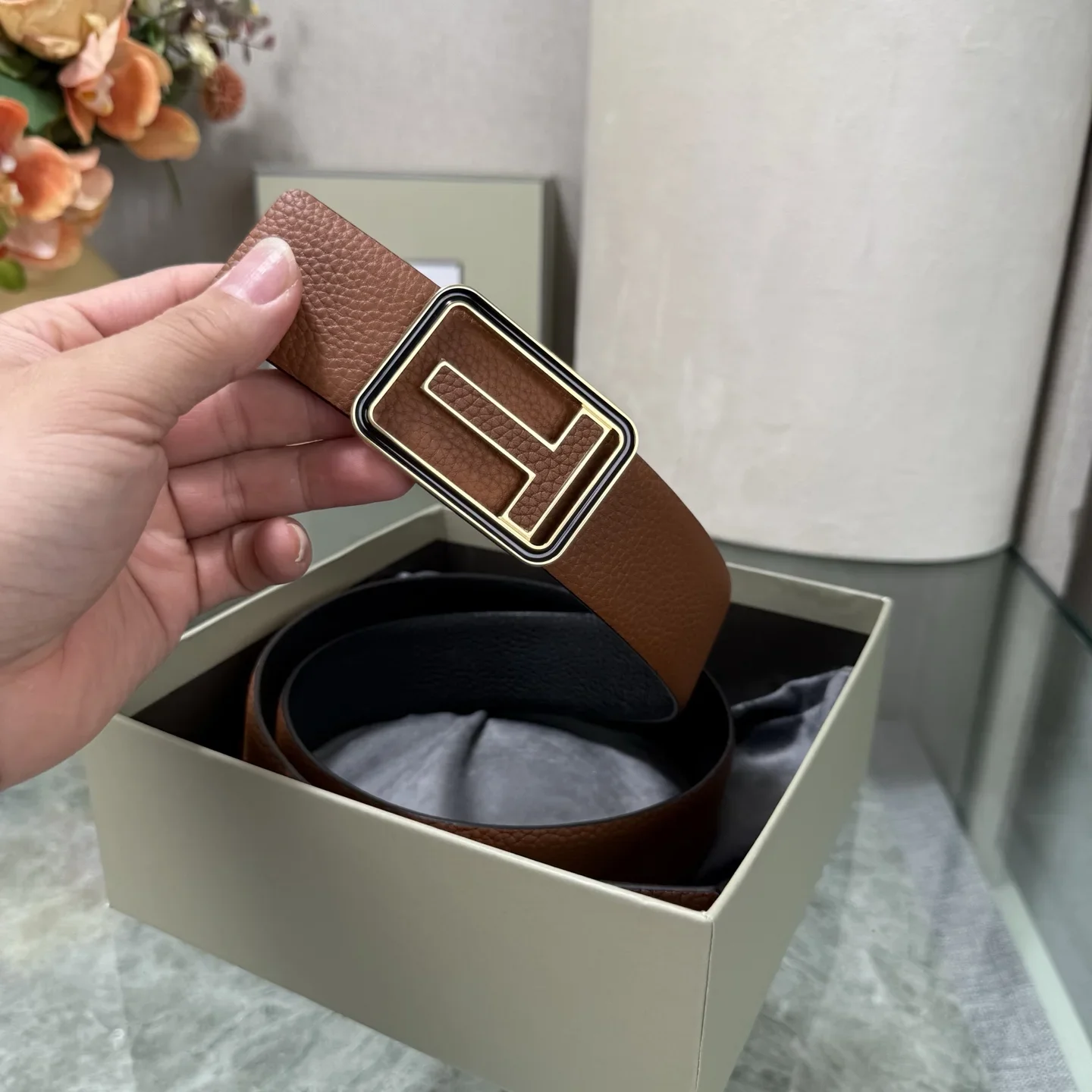 TOM FORD Belts Cowhide Leather 170202607050776 - Image 8