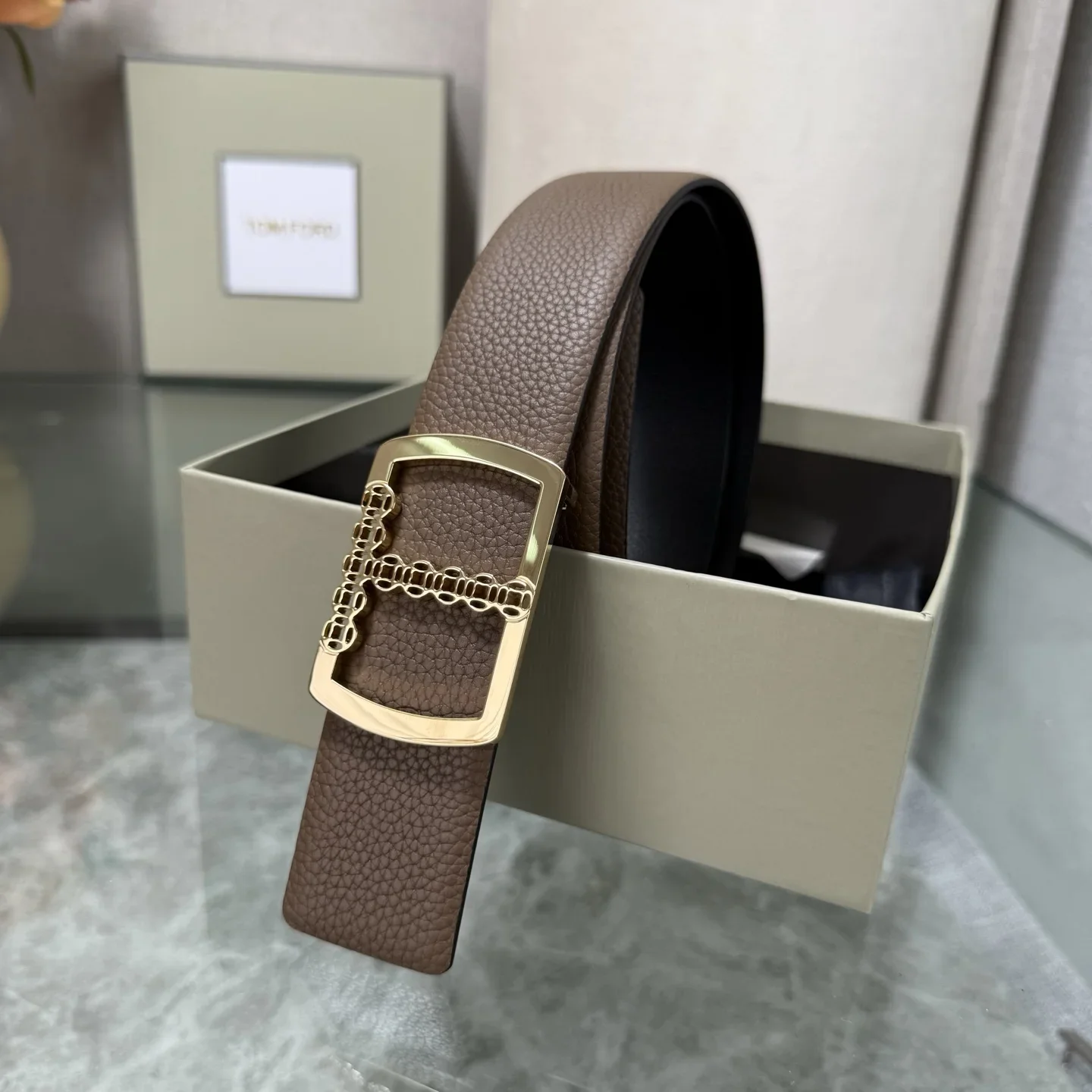 TOM FORD Belts Cowhide Leather 170202607050782 - Image 7