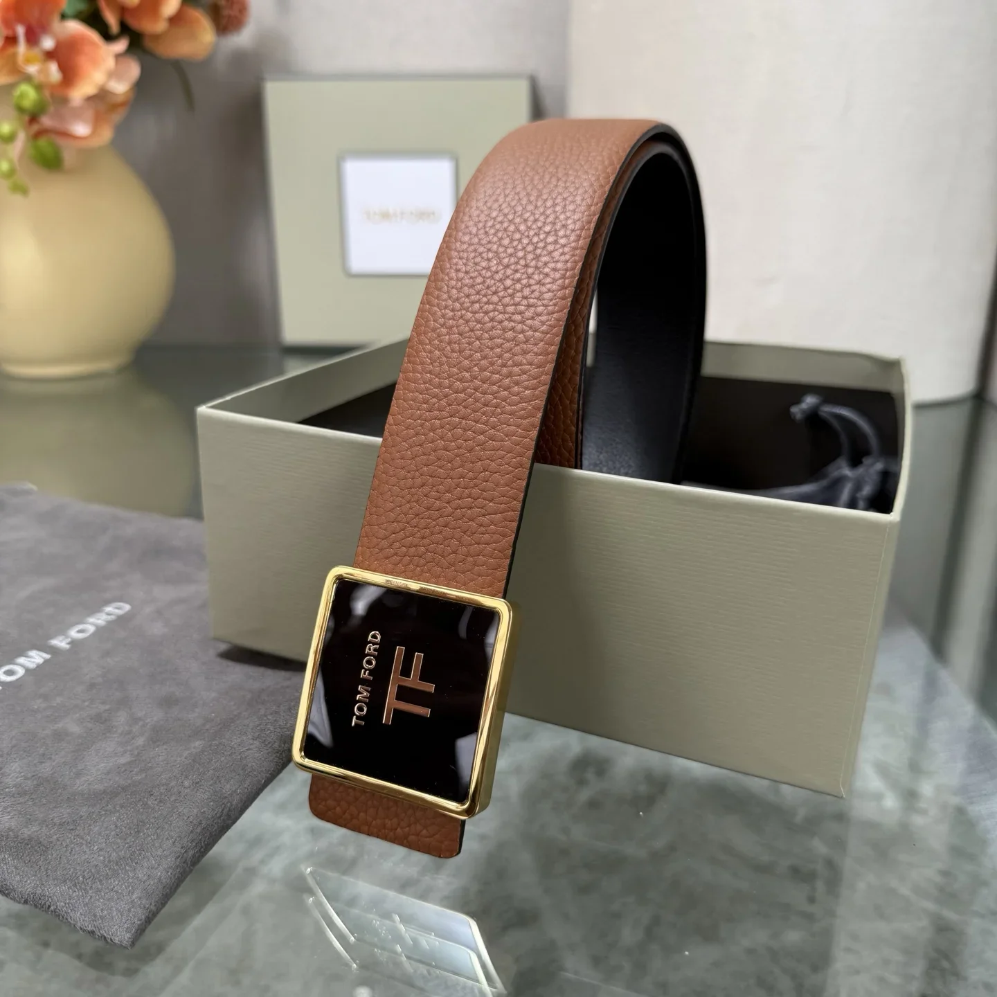 TOM FORD Belts Cowhide Leather 170202607050790 - Image 7